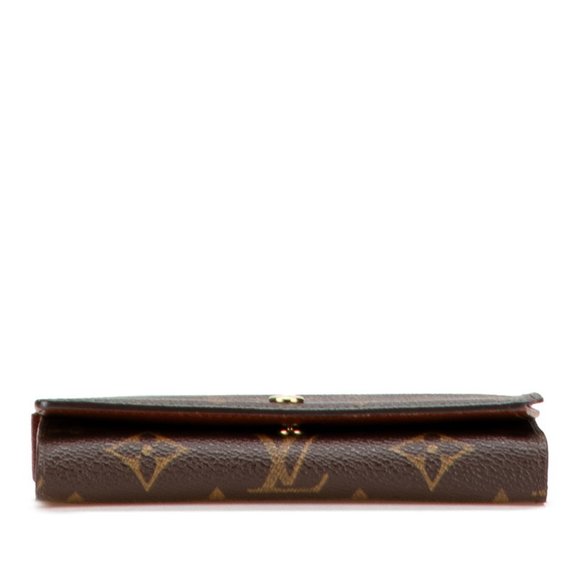 Louis Vuitton Monogram Porte Monnaie Bi-fold Wallet M61730 Brown Leather Wome... - Picture 3 of 10